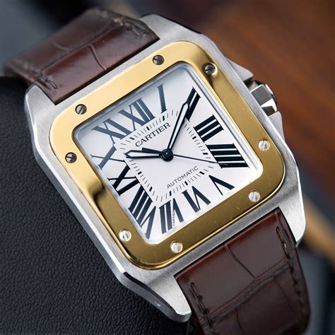 two tone cartier santos